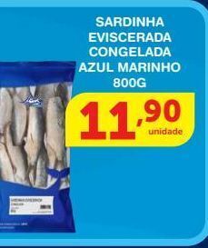 Sardinha eviscerada congelada azul marinho 800g