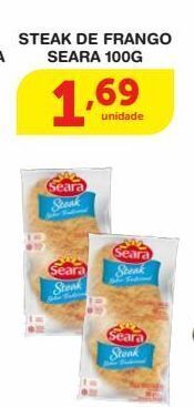 Roldão Steak de frango seara 100g oferta