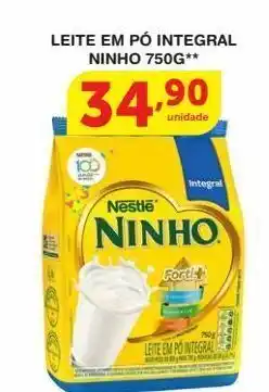 Leite em pó integral ninho 750g**