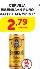 Cerveja eisenbahn puro malte lata 269ml*