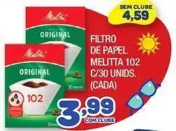 Costazul Supermercados Filtro de papel melitta 102 30un oferta