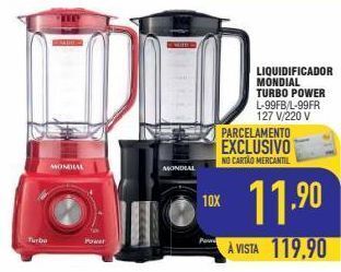 Mercantil Rodrigues Liquidificador mondial turbo power oferta
