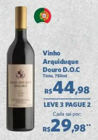 Sam's Club Vinho Arquiduque Douro DOC 750ml oferta