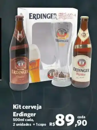 Sam's Club Kit Cerveja Erdinger 500ml oferta