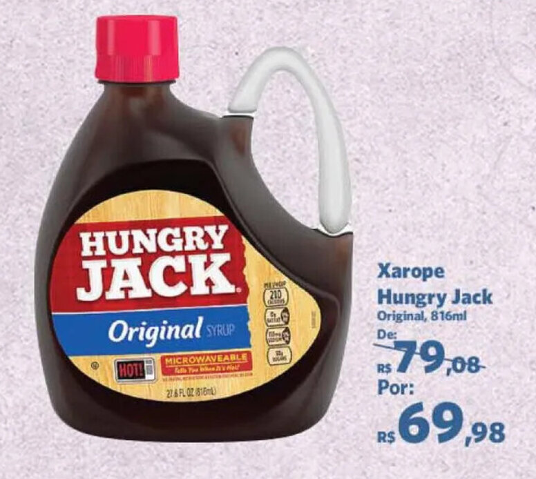 Xarope de Bordo Original Hungry Jack Frasco 816ml - Sam's Club