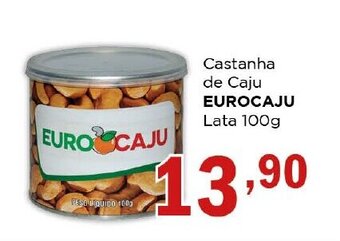 Supermercados Mundial Castanha de Caju Eurocaju 100g oferta