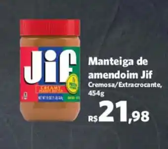 Sam's Club Manteiga de Amendoim Jif 454g oferta
