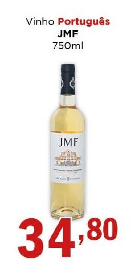 Supermercados Mundial Vinho Português JMF 750ml oferta