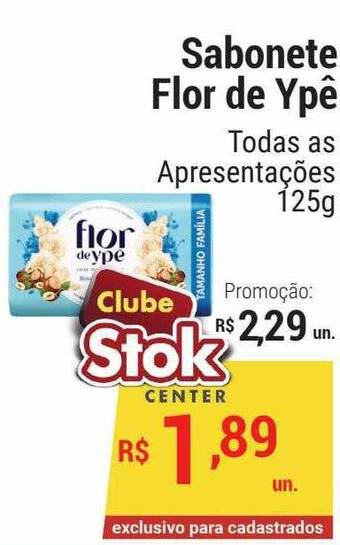 Stok Center Sabonete flor de ypê oferta