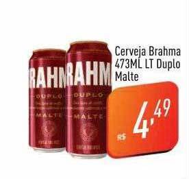 Supermercados Pague Menos Cerveja brahma lt duplo malte oferta