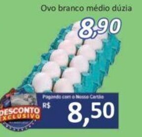 Ovo Branco Médio Dúzia