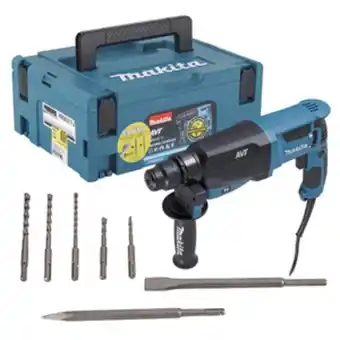 Leroy Merlin Martelete perfurador rompedor makita sistema avt com maleta sds plus 830w 3j hr2631fj 220v oferta