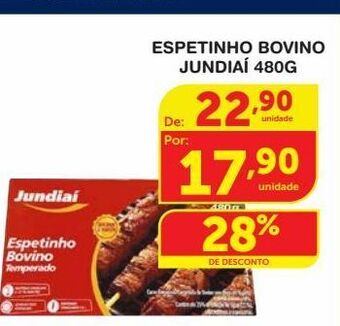 Roldão Espetinho bovino jundiaí 480g oferta