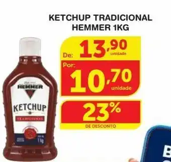 Roldão Ketchup tradicional hemmer 1kg oferta