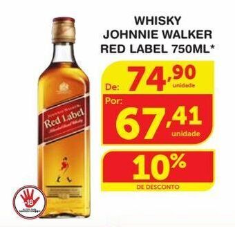 Roldão Whisky johnnie walker red label 750ml* oferta