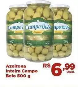 Azeitona Inteira Campo Belo 500g
