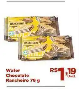 Tatico Wafer Chocolate Rancheiro 78g oferta