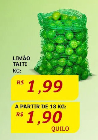 Assaí Atacadista Limão taiti 1kg oferta