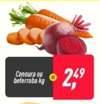 Frangolândia cenoura ou beterraba 1kg oferta