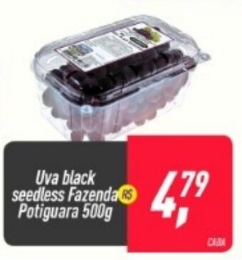 Frangolândia Uva Black Seedless Fazenda Potiguara 500g oferta