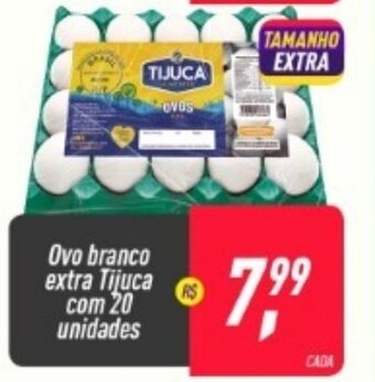 Frangolândia Ovo branco extra Tijuca com 20 unidades oferta