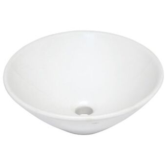 Leroy Merlin Cuba de apoio redonda cerâmica paris 38x38cm branca sensea oferta