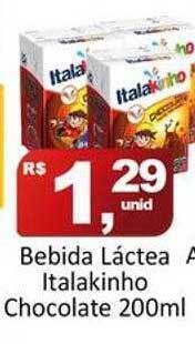 Bebida láctea italakinho chocolate