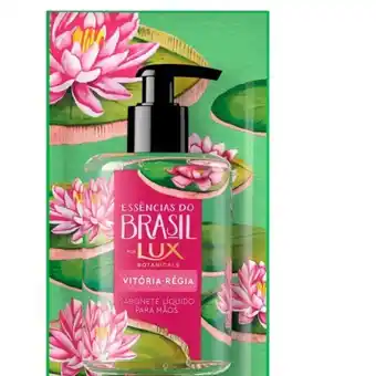 Sabonete líquido para as mãos vitória-régia essências do brasil lux botanicals 300ml