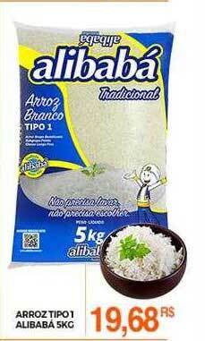 Mercadão Atacadista Arroz tipo 1 alibabá oferta