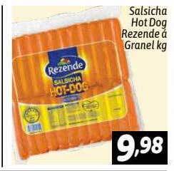 Supermercados Big Compra Salsicha hot dog rezende á granel kg oferta