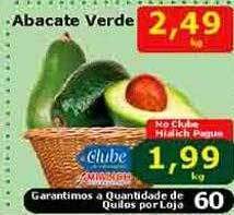 Mialich Supermercados Abacate verde oferta