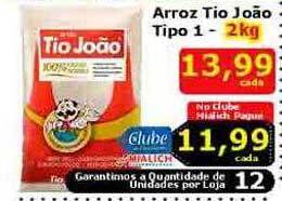Mialich Supermercados Arroz tio joão tipo 1 oferta