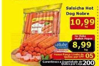 Mialich Supermercados Salsicha hot dog nobre oferta