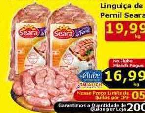 Mialich Supermercados Linguiça de pernil seara oferta