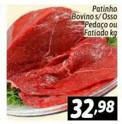 Supermercados Big Compra Patinho bovino s osso pedaço ou fatiado kg oferta