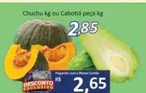 Supermercados Savegnago Chuch kg ou cabotiá peça kg oferta