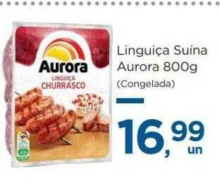 Super São Luiz Linguiça suina aurora oferta
