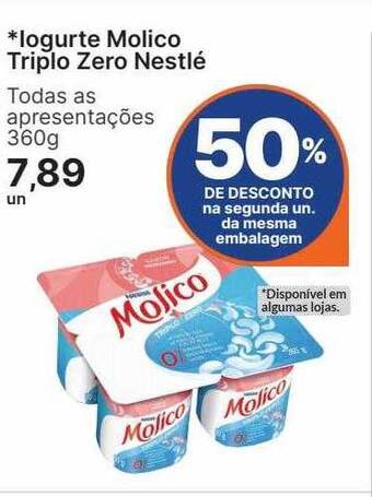 Zaffari Iogurte molico triplo zero nestlé oferta