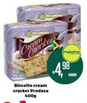 Biscoito cream cracker prodasa