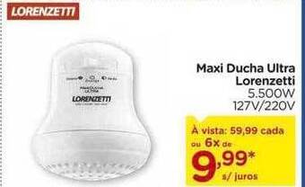 Carrefour Maxi ducha ultra lorenzetti oferta