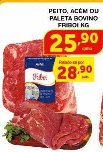 Roldão Peito acém ou paleta bovino friboi kg oferta