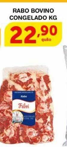 Roldão Rabo bovino congelado kg oferta