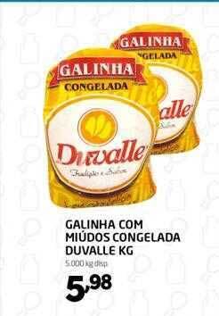 Cooper Galinha com miúdos congelada duvalle kg oferta