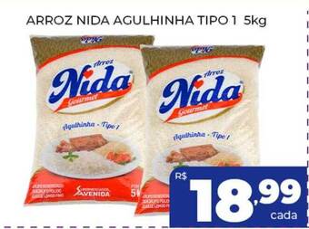 Supermercados Avenida Arroz nida agulhinha tipo 1 oferta