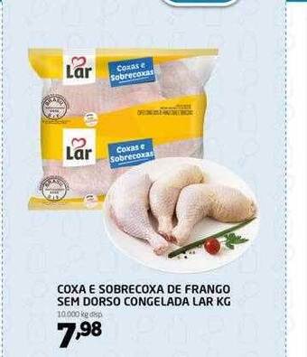 Cooper Coxa e sobrecoxa de frango sem dorso congelada lar kg oferta