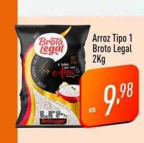 Supermercados Pague Menos Arroz tipo 1 broto legal oferta