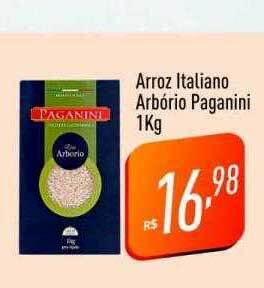 Supermercados Pague Menos Arroz italiano arbório paganini oferta