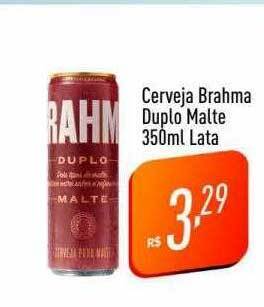 Supermercados Pague Menos Cerveja brahma duplo malte lata oferta