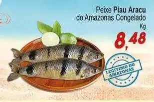 Peixe piau aracu do amazonas congelado kg