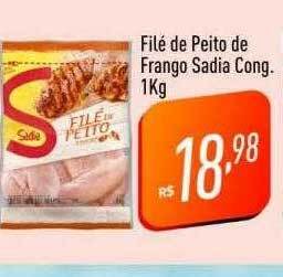 Supermercados Pague Menos Filé de peito de frango sadia cong. oferta